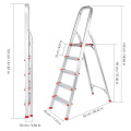 Áticos levanta escalera de escalera de aluminio retráctil telescópica